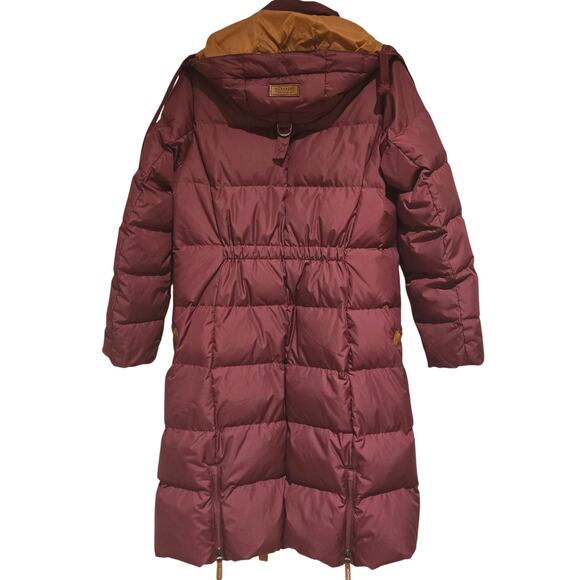 Wanakome Canada Calypso Burgundy Long Quilted Winter Down Coat - Size Med - Picture 3 of 16